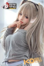 148cm/4ft10 D-cup Silicone Head Sex Doll – Mengyin：圖片 7