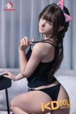 148cm/4ft10 D-cup Silicone Head Sex Doll – Miye：圖片 4