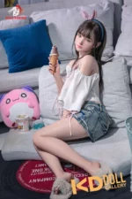 148cm/4ft10 D-cup Silicone Head Sex Doll – Miye：圖片 6