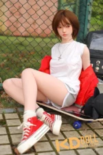 150cm/4ft11 A-cup Silicone Sex Doll – Xiaolan - Image 4