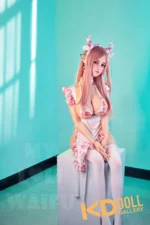 150cm/4ft11 D-cup Silicone Head Sex Doll – W1：圖片 4