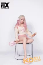 155cm/5ft1 A-cup Silicone Sex Doll – Ruby：圖片 2