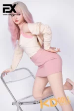 155cm/5ft1 A-cup Silicone Sex Doll – Ruby：圖片 3