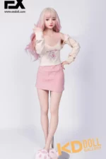 155cm/5ft1 A-cup Silicone Sex Doll – Ruby：圖片 4