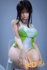 158cm/5ft2 F-cup Silicone Head S-TPE Body Sex Doll – Jiuchuan：圖片 2