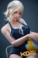 159cm/5ft3 D-cup Silicone Head S-TPE Body Sex Doll – Linglong：圖片 2