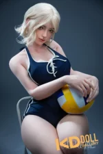 159cm/5ft3 D-cup Silicone Head S-TPE Body Sex Doll – Linglong：圖片 3