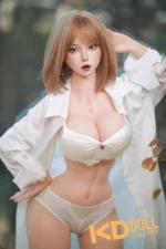 163cm/5ft4 F-cup Silicone Sex Doll – Qing Niao：圖片 2