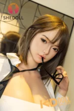 163cm/5ft4 H-cup Silicone Head Sex Doll – April