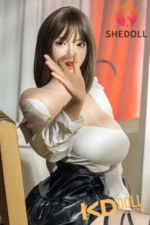 163cm/5ft4 H-cup Silicone Head Sex Doll – April：圖片 2