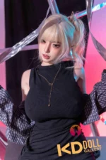 163cm/5ft4 H-cup Silicone Head Sex Doll – Bailu：圖片 3