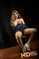 170cm/5ft7 H-cup Silicone Head Hair Implants Sex Doll – Djamila：圖片 3