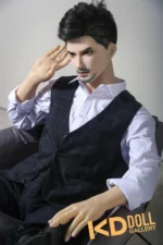 175cm/5ft9 Male Silicone Head Sex Doll – Zhou：圖片 2