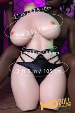 85cm/2ft9 K-cup Silicone Life-size Sex Doll Torso：圖片 4