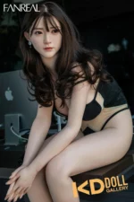 159cm/5ft3 G-cup Silicone Sex Doll – Xue：圖片 6