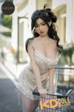 159cm/5ft3 D-cup Silicone Head Sex Doll – Yufan：圖片 2