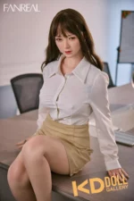 159cm/5ft3 G-cup Silicone Sex Doll – Xue：圖片 2