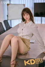 159cm/5ft3 G-cup Silicone Sex Doll – Xue：圖片 4