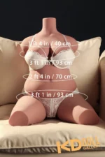 90cm/2ft11 G-cup Female Torso TPE Sex Toys [In Stock | US Only]